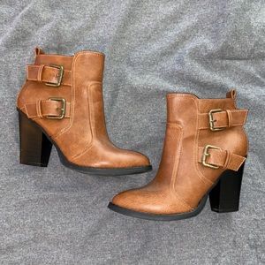 Brown booties